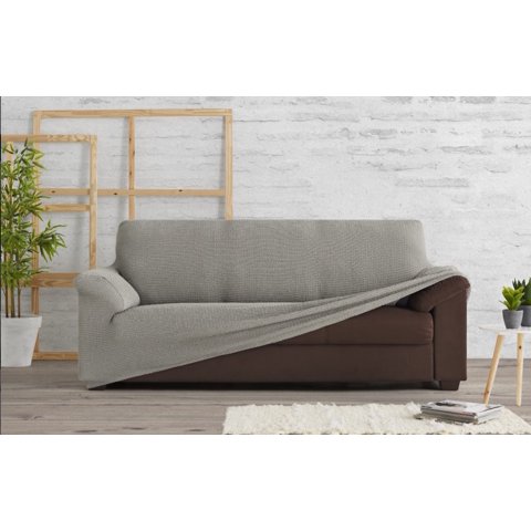 Zahr - Funda Bielastica 3 Cuerpos Bali Gris Claro