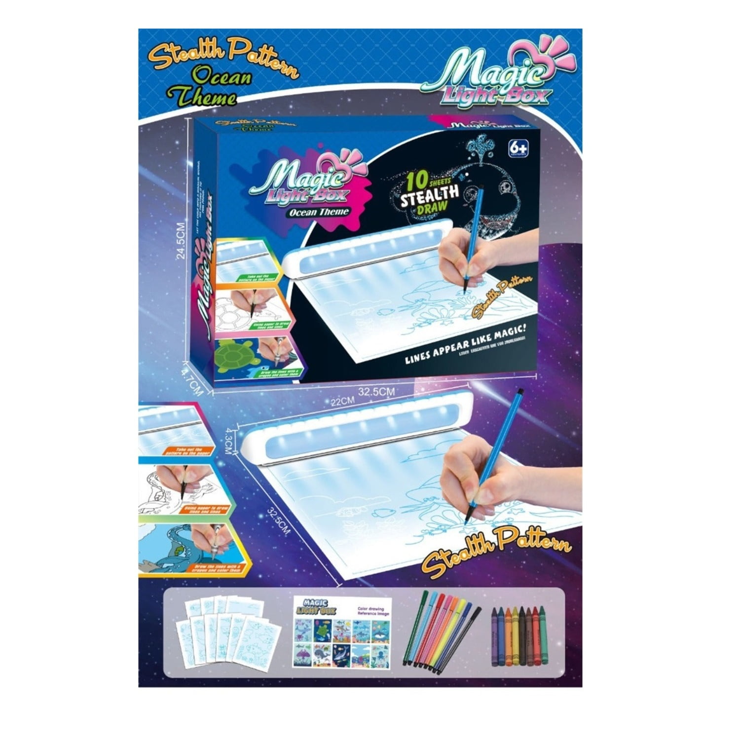 Genérico - Pizarra Mágica Magic Light Ocean