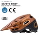 thumbnail image 2 of Casco de bicicleta BATFOX Mountain para hombre, mujer, adulto y joven, marrón, 2 of 6