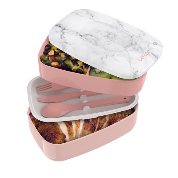 Lonchera Bentgo Rosa 3 Compartimentos Apilable 28 oz
