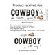 thumbnail image 2 of Pegatina para bebé Pequeño Vaquero – Fondo y Planificador de Eventos para Baños de Bebé con temática de vaquero o rodeo, 2 of 7