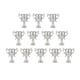 thumbnail image 3 of 12 Uds. Tarros de almacenamiento para dulces, regalos, trofeos, copas de trofeo para celebración, accesorios para fotos, decoración de habitación de c Plata, 3 of 5