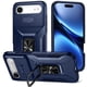 thumbnail image 1 of Funda Armada para iPhone 17 Air con Tapa Deslizante y Soporte Magnético Giratorio Azul, 1 of 5