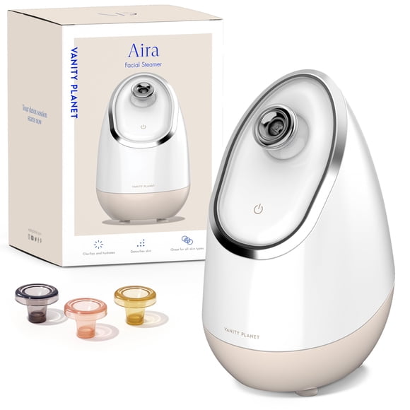 Vaporizador facial Vanity Planet Aira Ionic Beige con 3 cestas de aceite