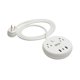thumbnail image 1 of Regleta TRIPP LITE de 2 tomacorrientes + 3 puertos USB, 2,4 m, 1 of 8