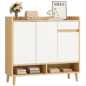 Mundo Online - Zapatero Bicolor Elegance 3 Puertas Organizador Estante 81Cm