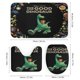 thumbnail image 3 of El buen dinosaurio-theme 4-Piece Shower Curtain Set with Rugs, Waterproof Bathroom Decor Set Includes Bath Mat, U-Shaped Rug, Toilet Lid Cover and Curtain with Hooks, 3 of 6