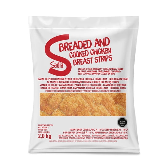 Pollo En Tiras Rebozadas 2 kg Sadia
