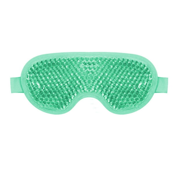 Mascarilla de ojos fría, mascarilla refrescante para ojos, compresa fría para la hinchazón, reutilizable para migrañas, alivio del estrés y cuidado de la piel.