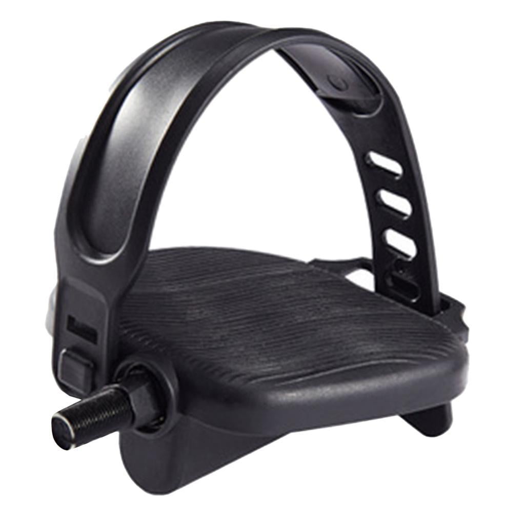 Ioensy - Pedal De Bicicleta Estática Con Correas Piezas De Ciclismo Husillo Corto De 14 Mm