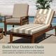 thumbnail image 3 of Cojín para chaise lounge exterior Honeycomb 55 x 178 cm resistente al agua, 3 of 8