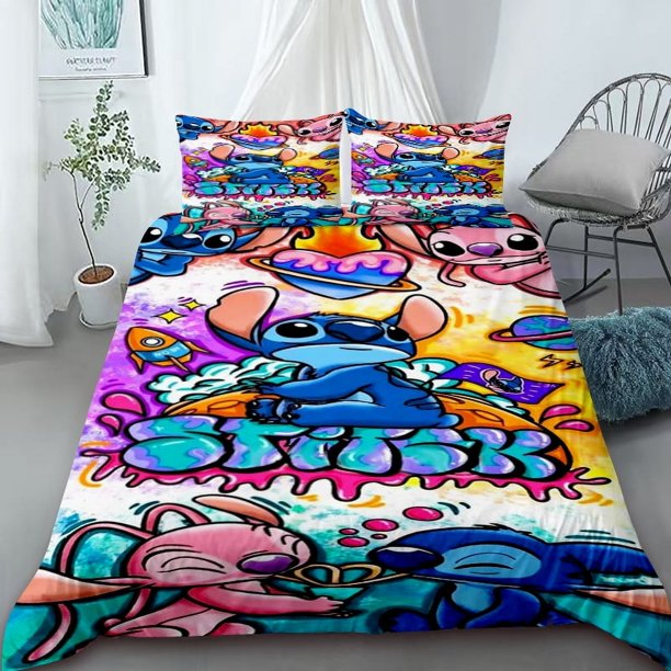 x973 Bed SheetsStitch Duvet Cover Bedding Set, Soft Microfiber Quilt Cover with Zipper Size Home Bedroom Decoration Holiday Gift 3-Piece Bedding Set (1 Duvet Cover + 2 Pillow Shams) nj973