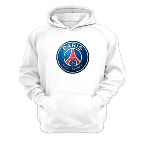 Genérico - Polerón Canguro Paris Saint Germain Blanco Talla L Unisex