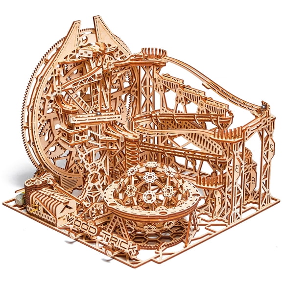 Truco eléctrico motorizado Wood Trick Galaxy de Wooden Marble Run