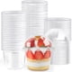 thumbnail image 1 of Vasos de plástico desechables Jnnzzggu 240 ml (8 oz) con tapas abovedadas x50, 1 of 7