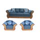 thumbnail image 1 of Juego de Living Irlanda 3.1.1 Azul/Miel, 1 of 1