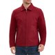 thumbnail image 1 of INSPIRE CHIC Chaqueta Casual Forrada de Color Sólido con Cremallera Completa y Solapa de Manga Larga para Hombre XL Rojo, 1 of 6