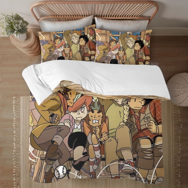 Lumberjanes 3-Piece Bedding Set For Kids Boys Girls Adult Cartoon Warm Cute Fashion Holiday Present Gift Bed Sheets