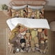 thumbnail image 1 of Lumberjanes 3-Piece Bedding Set For Kids Boys Girls Adult Cartoon Warm Cute Fashion Holiday Present Gift Bed Sheets, 1 of 5