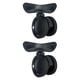 thumbnail image 3 of 2 Ruedas De Repuesto Para Equipaje, Ruedas Giratorias Silenciosas, Resistentes, Color Negro, 3 of 5