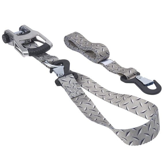 Ratchet Tie-Down KEEPER 47350, 2,4 m, gris, carga de trabajo de 1000 libras