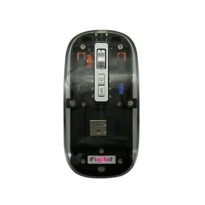 Fujitel - Mouse Inalambrico Crystal 2.4G Bt Negro I160Crywm74Blk
