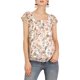 thumbnail image 5 of INSPIRE CHIC Blusa Floral de Mujer para el Día de San Valentín, Cuello Cuadrado Casual de Verano, Camisa de Chifón con Volantes y Manga Corta S Blanca, 5 of 8