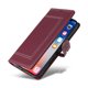 thumbnail image 2 of Premium Wallet Case for Samsung Galaxy S25 Plus with Card Slots & Kickstand, Flip Cover Red, 2 of 6