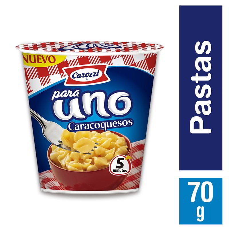 Pasta Para Uno Caracoquesos Pote 70 g Carozzi