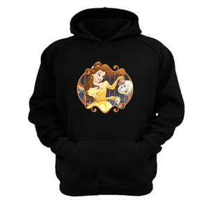 Genérico - Polerón Canguro Bella Negro Talla Xs Unisex