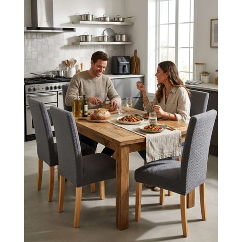 Mylhogar - Set De 6 Fundas Para Sillas Estampado Botanico