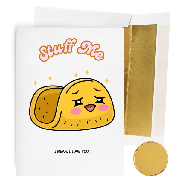 Tarjeta de felicitación para regalar risitas divertidas para el día de San Valentín para él