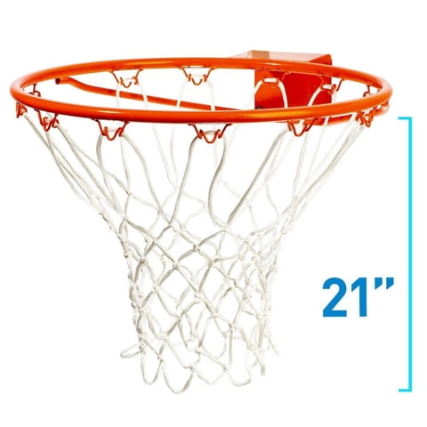 Franklin Sports - Red Basketball Blanca Sports White 12 Loop Hourglass Style Basketball Net
