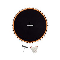 Ioensy - Estera De Trampolín, Estera De Reparación De Malla, Estera De Salto Resistente Para Juegos, Práctica Al Aire Libre, 8 Pies Con 48 Hebillas