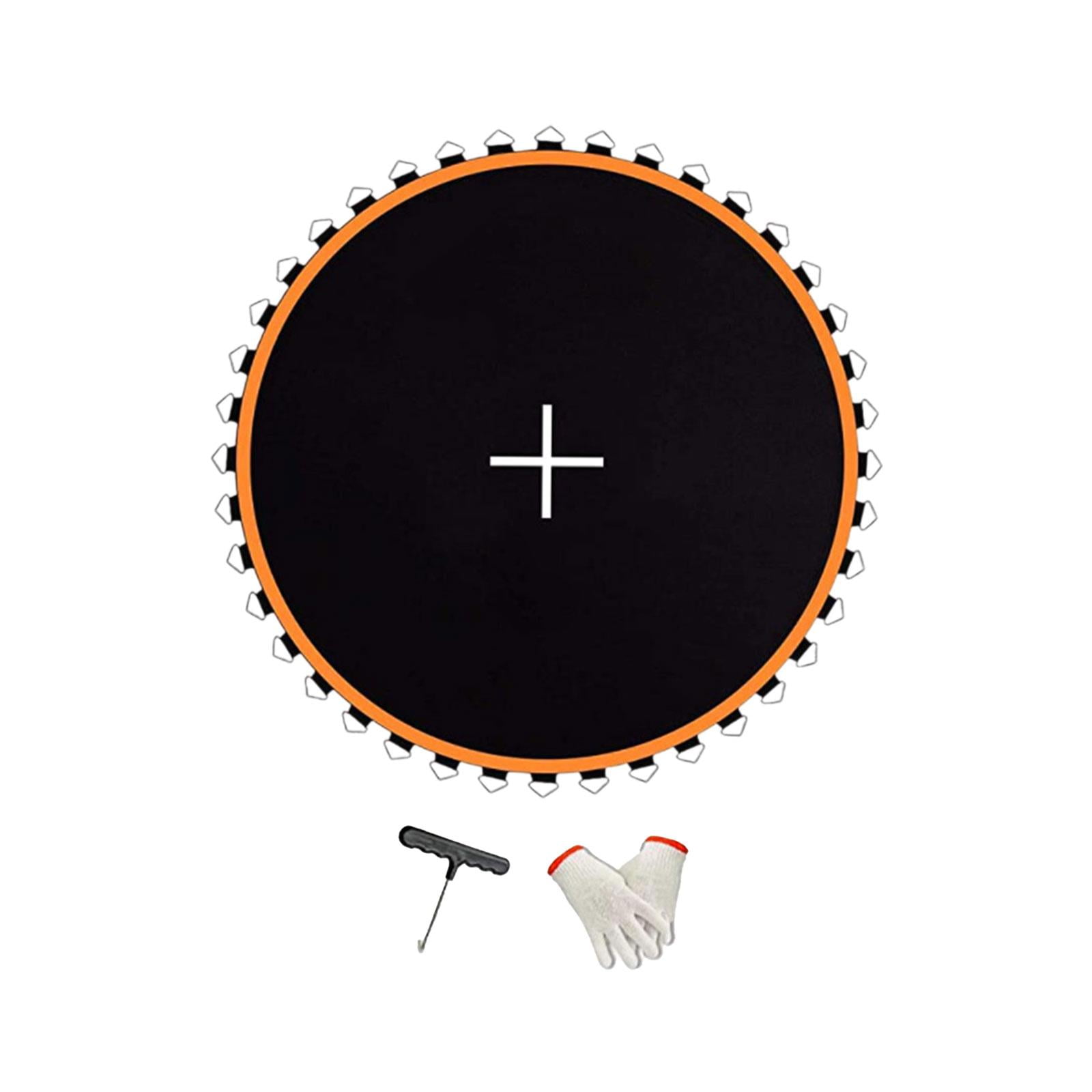 Ioensy - Estera De Trampolín, Estera De Reparación De Malla, Estera De Salto Resistente Para Juegos, Práctica Al Aire Libre, 8 Pies Con 48 Hebillas