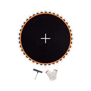 Ioensy - Estera De Trampolín, Estera De Reparación De Malla, Estera De Salto Resistente Para Juegos, Práctica Al Aire Libre, 8 Pies Con 48 Hebillas