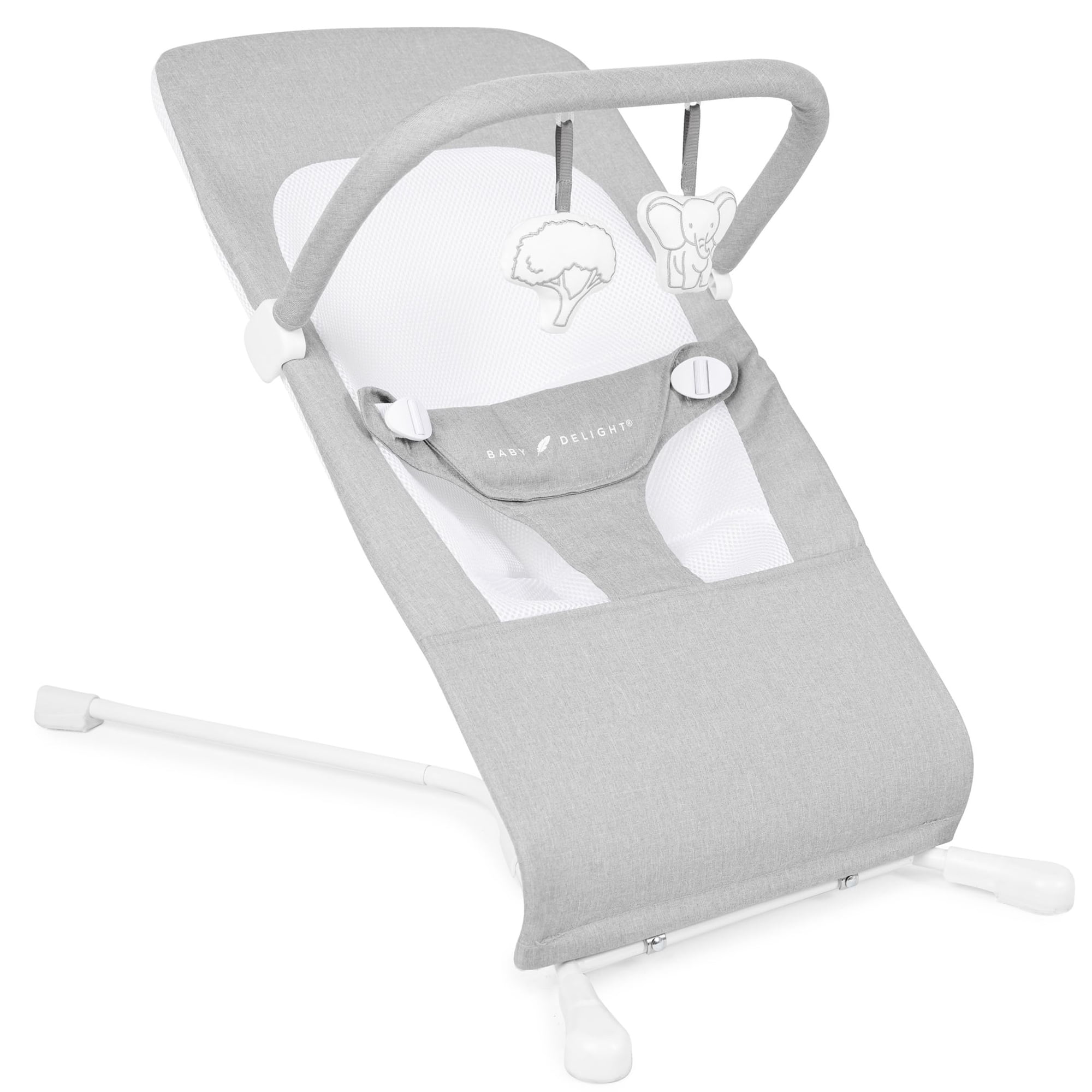 Baby Bouncer Baby Delight Highland Para Bebés De 0 A 6 Meses, Color Gris