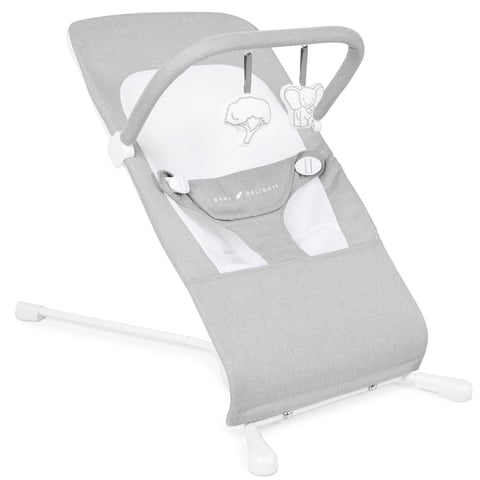 Baby Bouncer Baby Delight Highland Para Bebés De 0 A 6 Meses, Color Gris