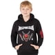 thumbnail image 1 of Sudadera Con Capucha Stranger Things Para Niños Sudadera Cálida Bolsillo Canguro Sudaderas Con Capucha Con Estampado Del Hellfire Club Regalos Para Niños (15 A 16 Años Negra), 1 of 3
