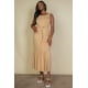 thumbnail image 1 of Vestido Largo Sin Mangas Con Lazo En La Cintura Y Botones Al Frente, 1 of 2