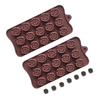 Genérico - 4 Moldes Fondant Cortador Con Expulsor Fondant Molde Flores