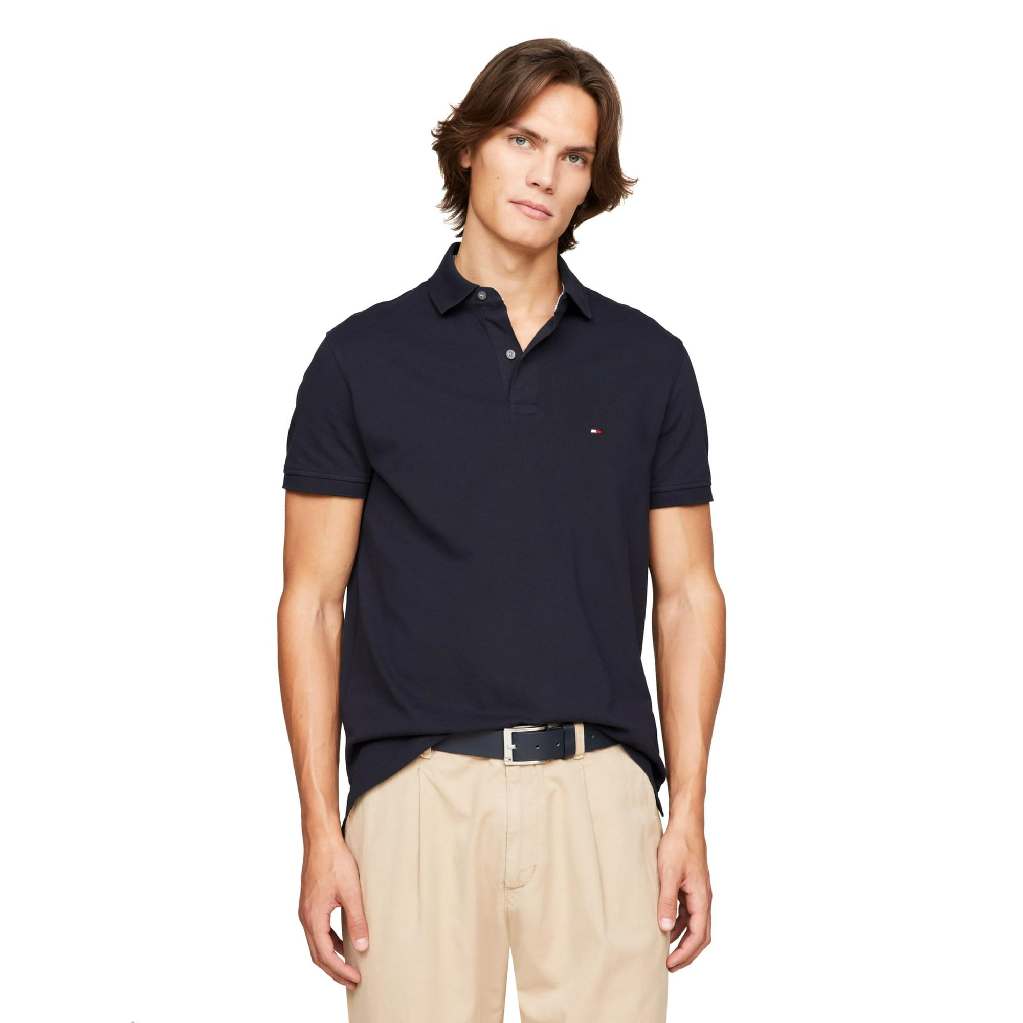 Polo Tommy Hilfiger 1985 Slim De Manga Corta Para Hombre