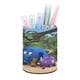 thumbnail image 1 of Jungla de la Intersección-theme Cylinder Pen Holder Pencil Organizer with Flannel Lining PVC Leather Material Cardboard Base for study work 10*8CM, 1 of 6