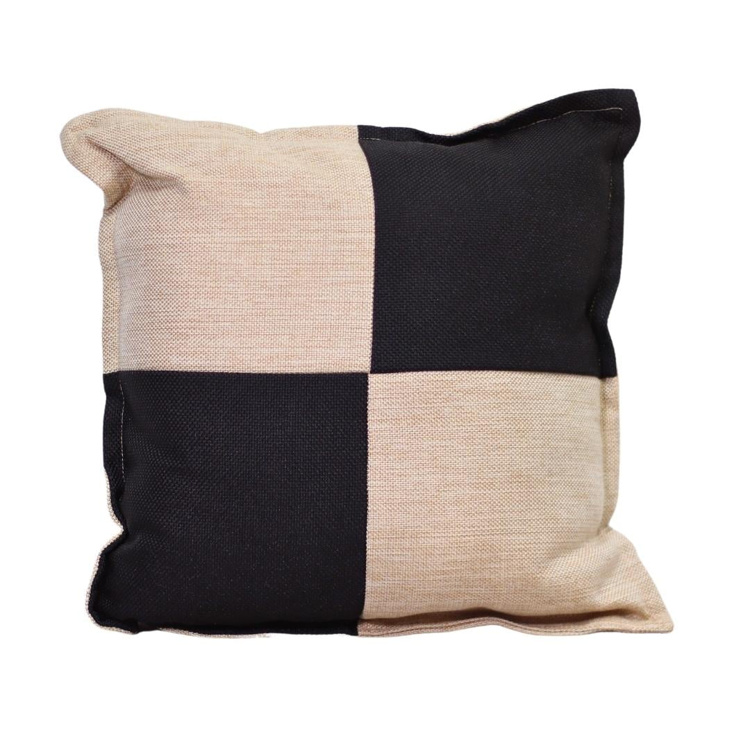 Máxima Design - Cojín Gabriela Crudo Negro Omega 50x50 Cm