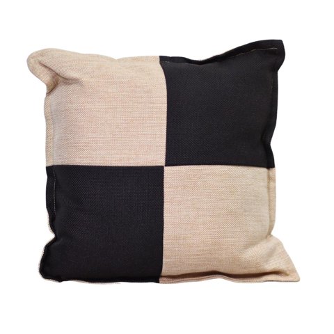 Máxima Design - Cojín Gabriela Crudo Negro Omega 50X50 Cm