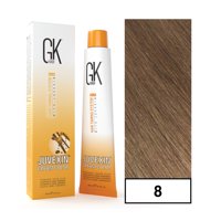 Gkhair - - Tintura Cream Color Permanente Vegana 100Ml + Oxidante - 8 Rubio Claro
