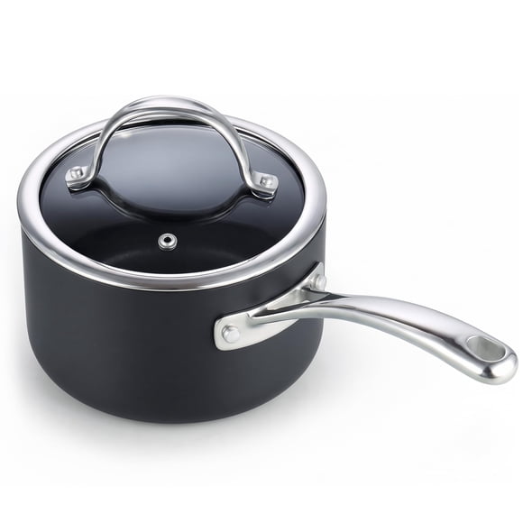 Cacerola Cooks Standard de 3 L antiadherente con tapa de vidrio