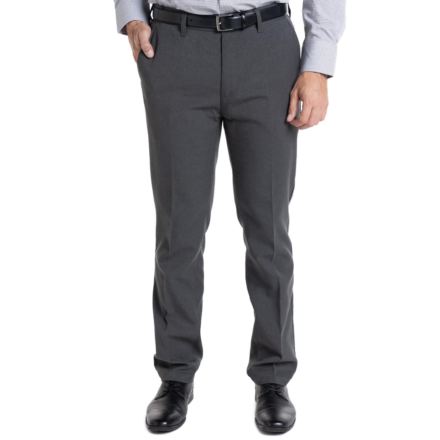 Kotting - Pantalon Casimir Frente Plano Regular Fit Gris Oscuro 46