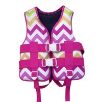 Ioensy - Chalecos Salvavidas Para Niños, Chaleco Salvavidas, Boya De Ayuda, Equipo De Playa, Chalecos De Natación Para Niños Pequeños, Rosa, Rojo, Xs