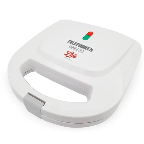 Sandwichera Telefunken Tfl Easymaker T Antiadherente 2 Panes Color Blanco